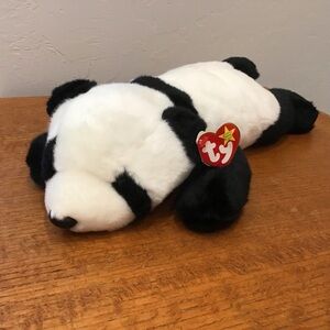 🐼 “Peking”  Vintage 1998 TY Beanie Baby Panda 🖤🤍 Collector Plush 14”